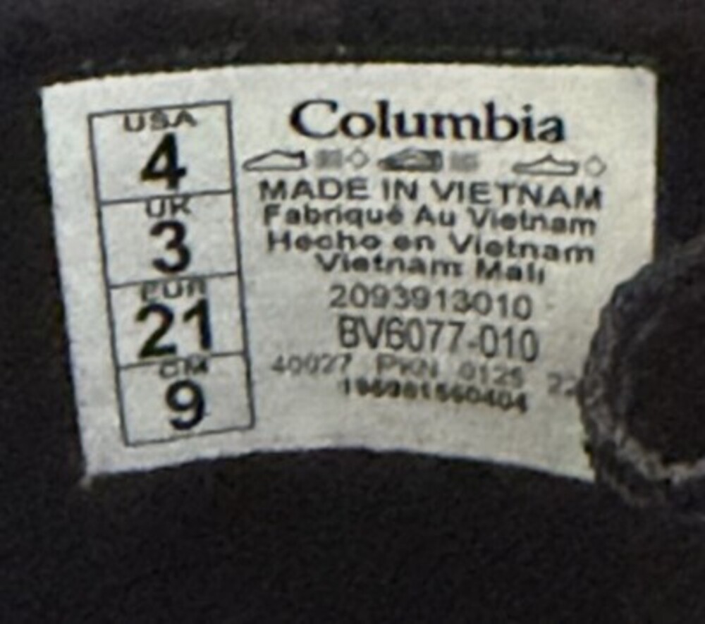 Brand New Columbia Boots Size 4 Toddler, 400 Grams, Powder Winter Waterproof - Picture 3 of 4